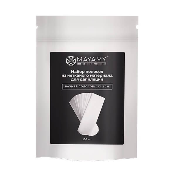 Innovator Cosmetics Набор полосок из нетканого материала для депиляции бровей Mayamy, 7х2.5см, 100шт