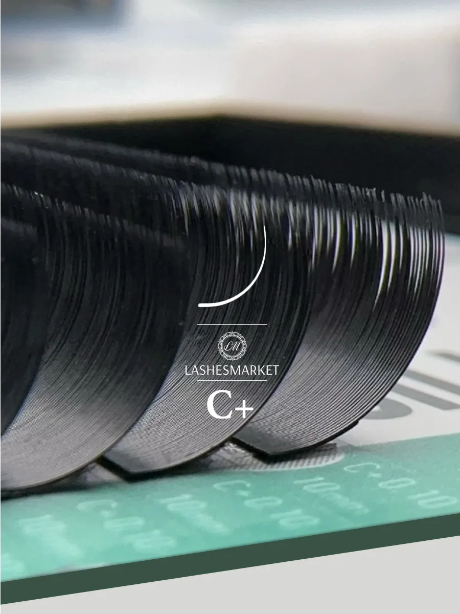 Lovely Ресницы черные Silicone - 20 линий, MIX