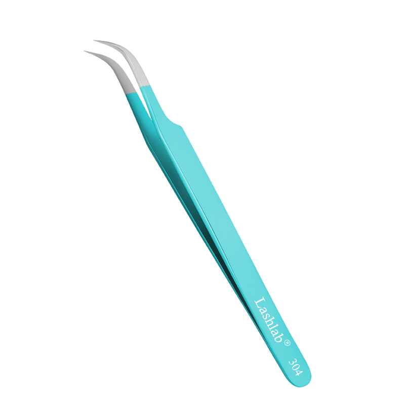 Lashlab пинцет для наращивания ресниц Изогнутый №304