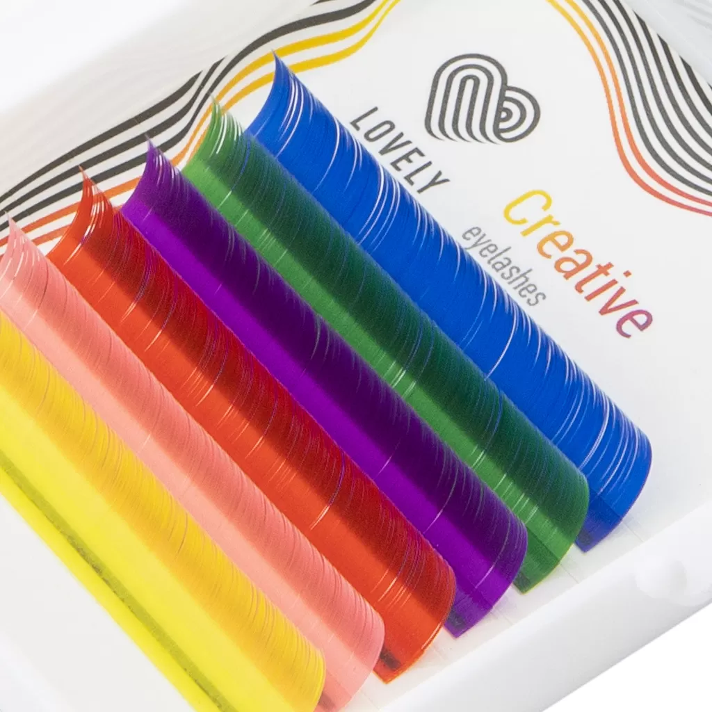 Lovely Ресницы палитра Multicolor MINI - 6 линий