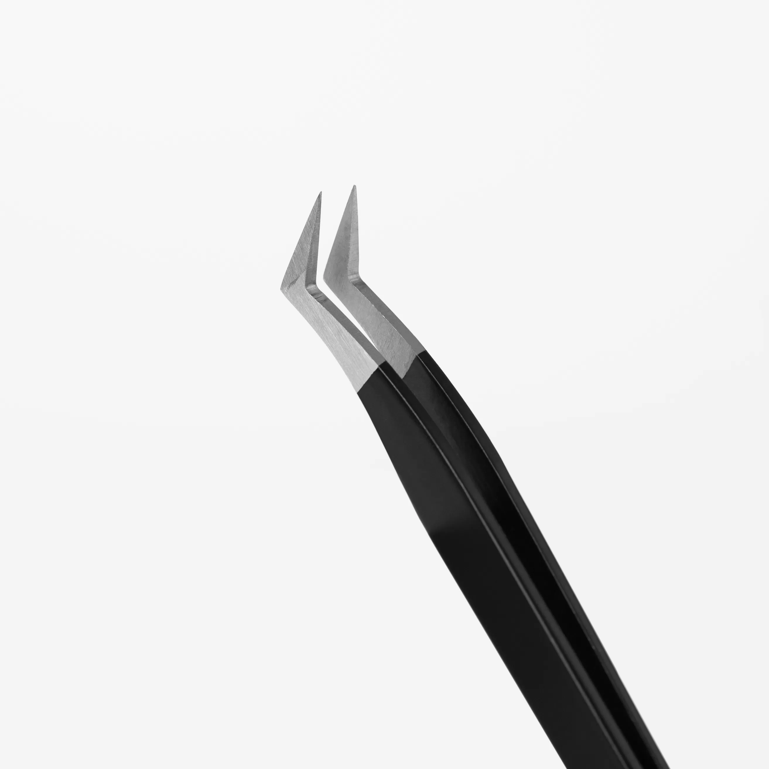 Rili Пинцет для наращивания ресниц, Black Line, тип Сапожок