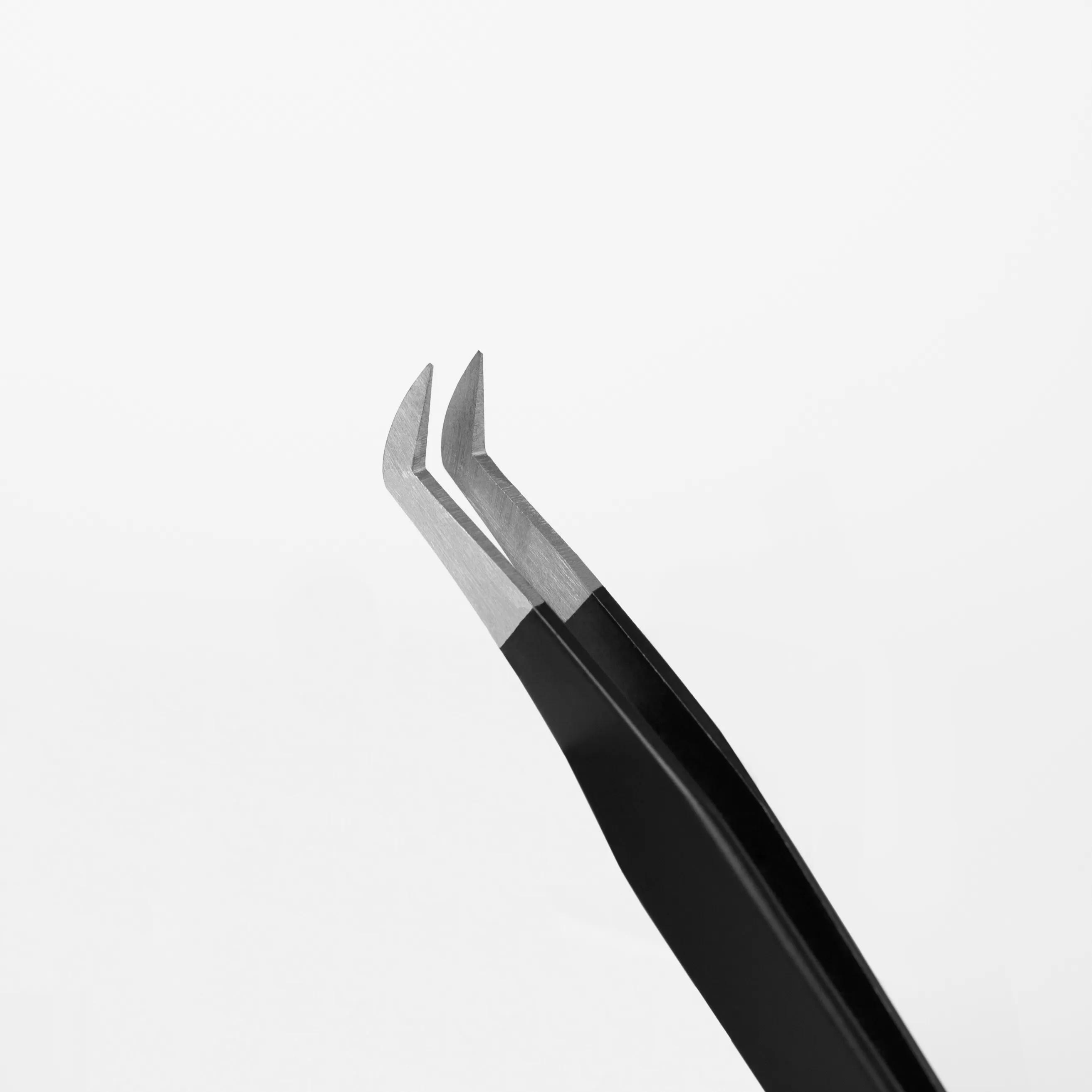 Rili Пинцет для наращивания ресниц, Black Line, тип Круглый сапожок