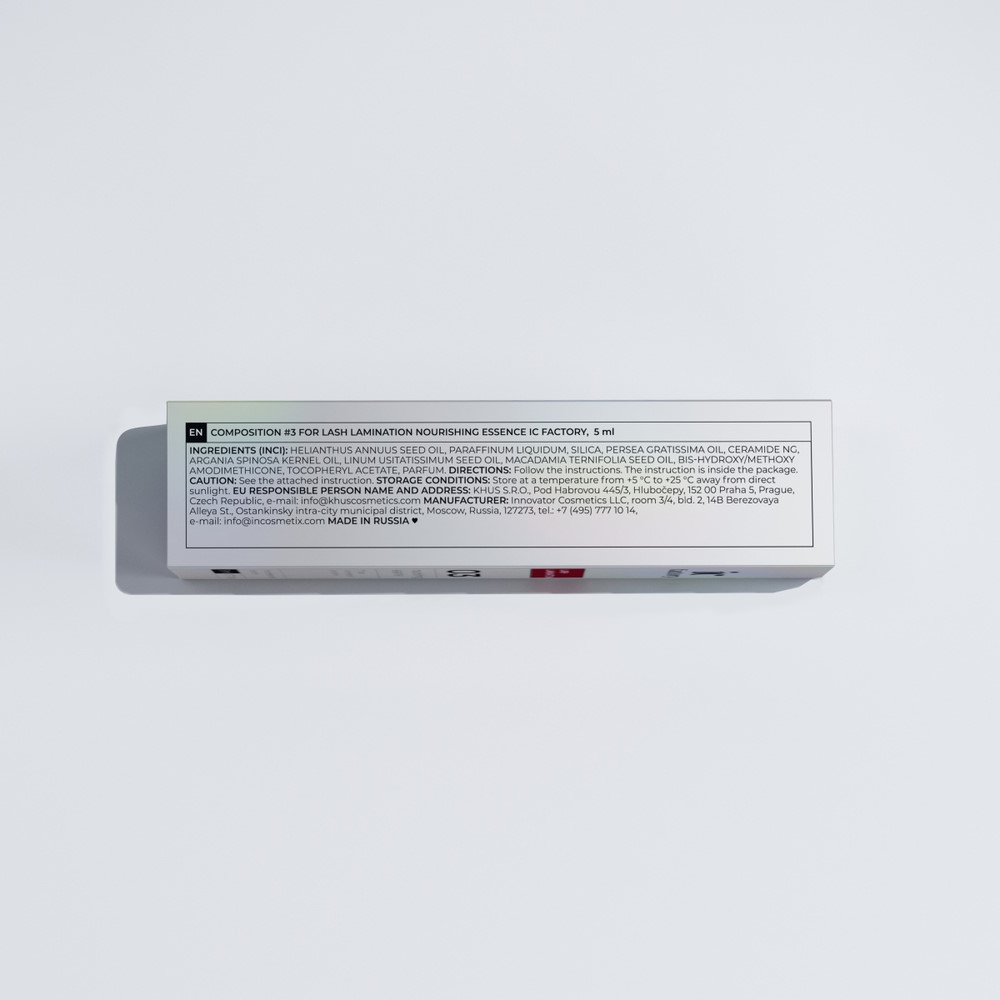 IC Factory Состав №3 для ламинирования ресниц NOURISHING ESSENCE, 5 мл