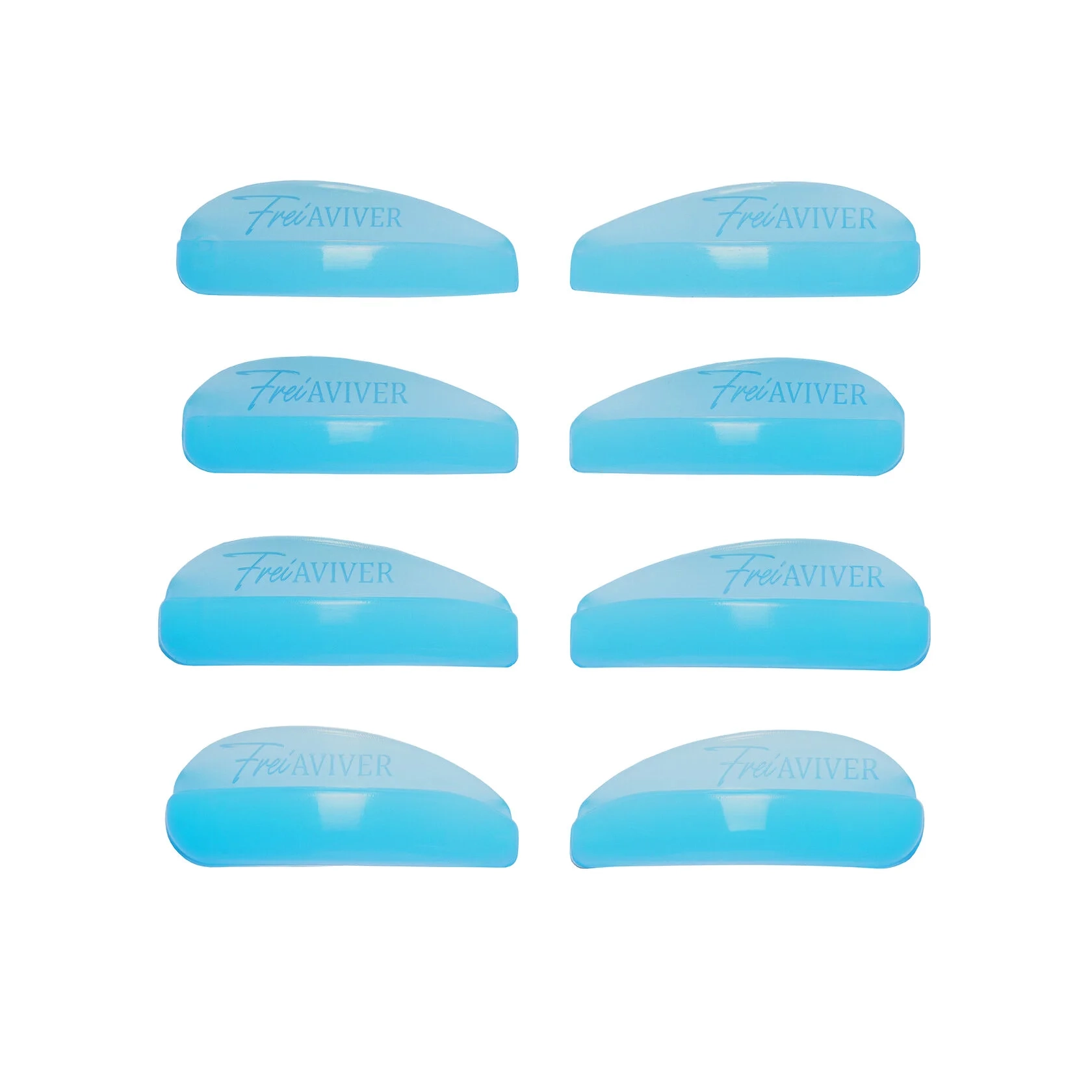 FreiAVIVER Набор силиконовых валиков с лифтинг-эффектом глянцевые, 4 пары Голубой