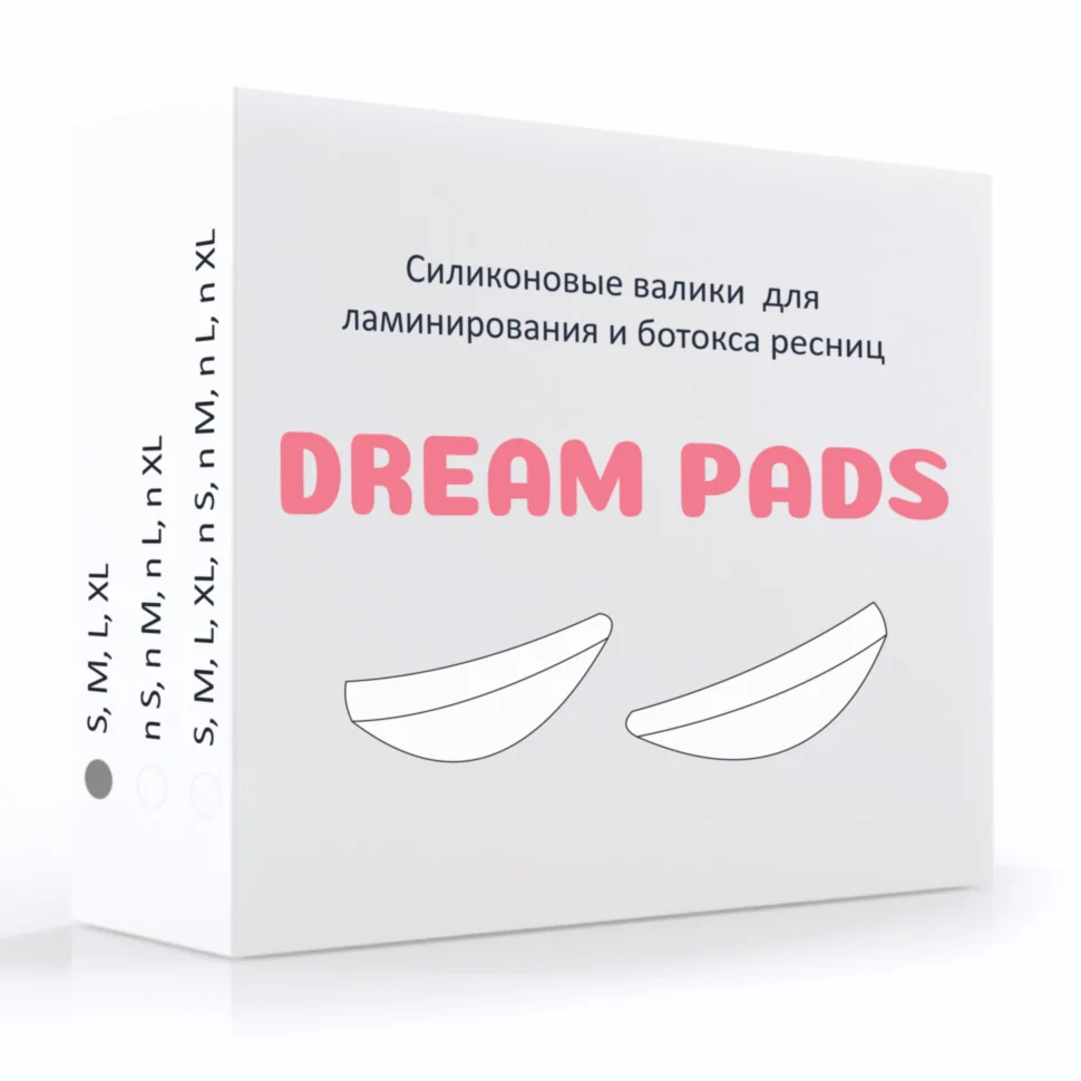 Ellami Dream pads Силиконовые валики для ламинирования ресниц (S, M, L, XL) (4 пары)