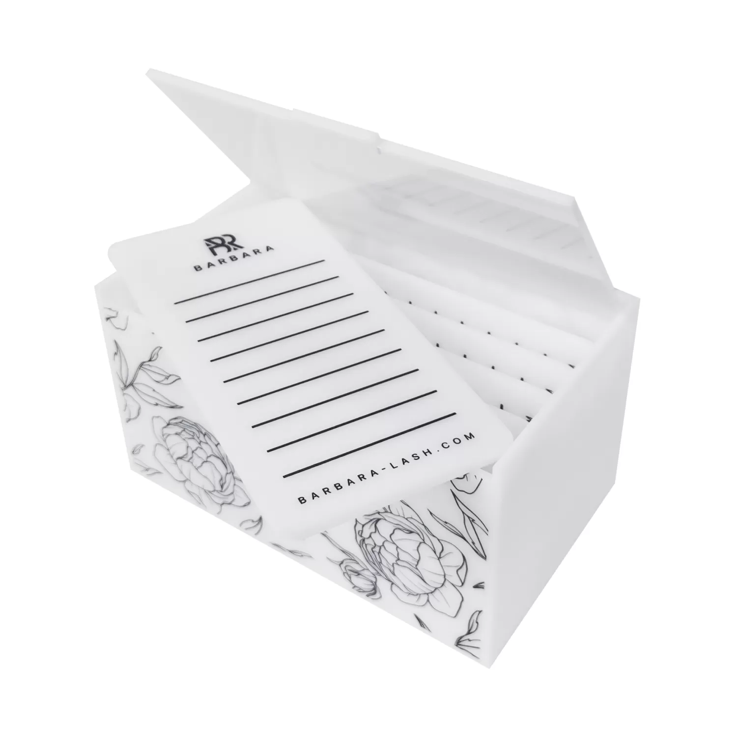 Barbara Лэшбокс белый 5 планшетов Пион