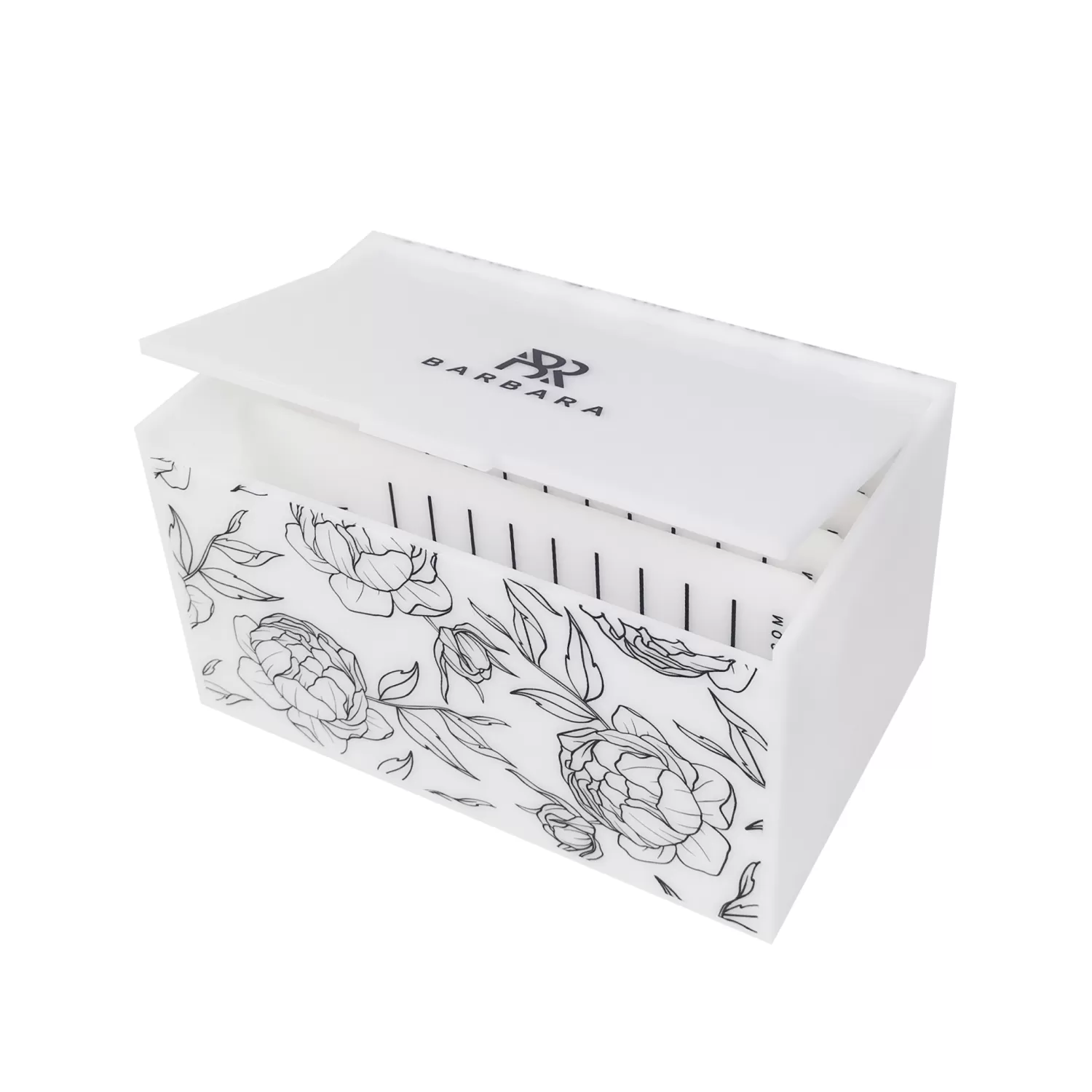 Barbara Лэшбокс белый 5 планшетов Пион