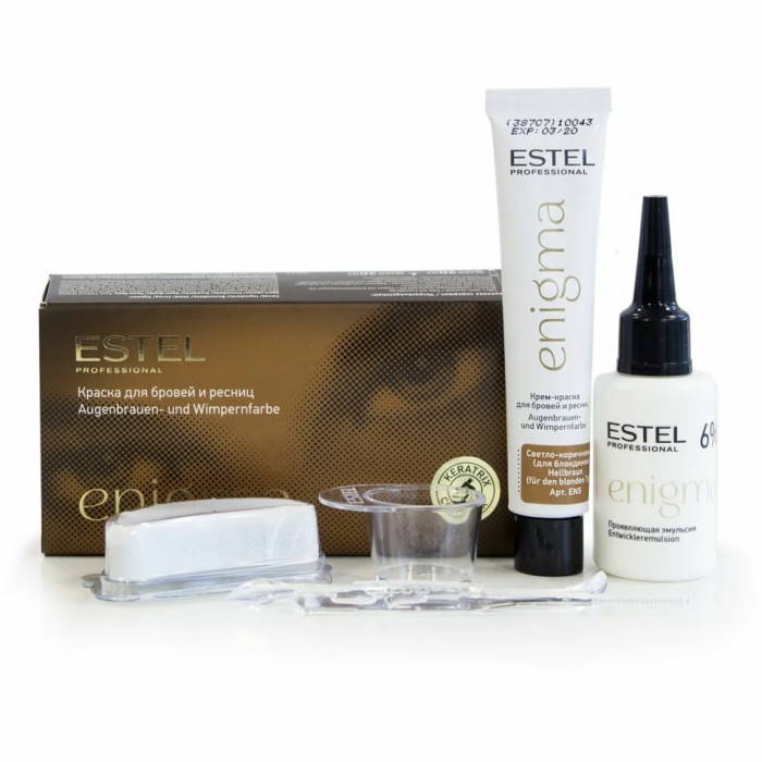 Estel Краска для бровей Enigma 20 мл, Светло-коричневый