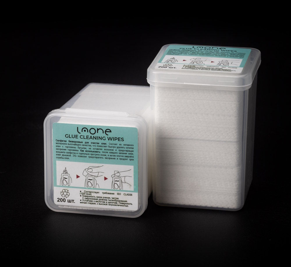 Безворсовые салфетки для клея, 200 шт