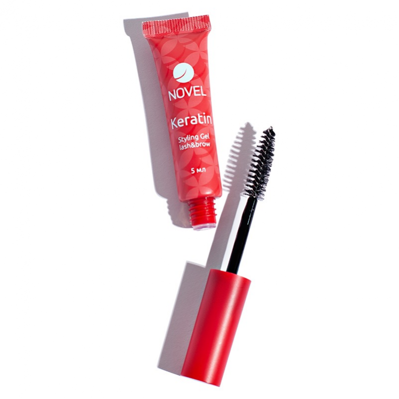 Novel Средство для ухода за ресницами и бровями Keratin Styling Gel lash&brow, 5мл