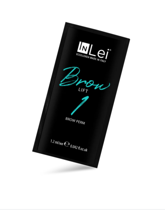InLei Состав перманентный для ламинирования бровей Brow Lift 1, в саше 1,2 мл