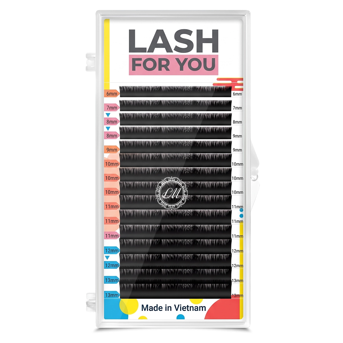 Lash For You Ресницы черные - 16 линий, MIX