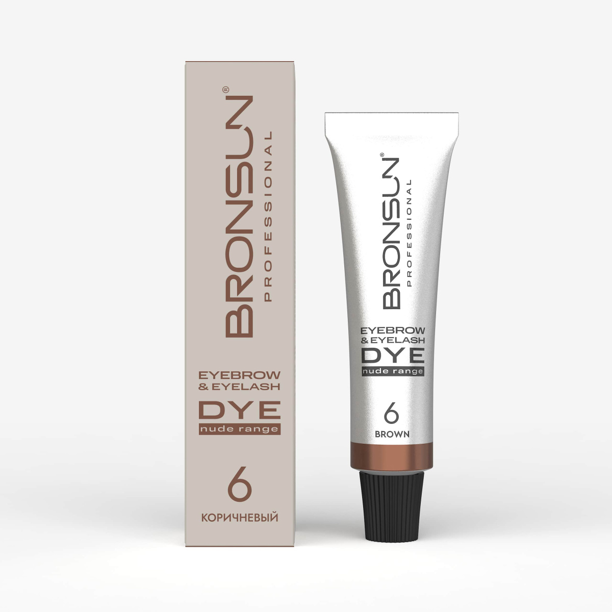 Bronsun Крем-краска для бровей и ресниц NUDE RANGE (Коричневый)
