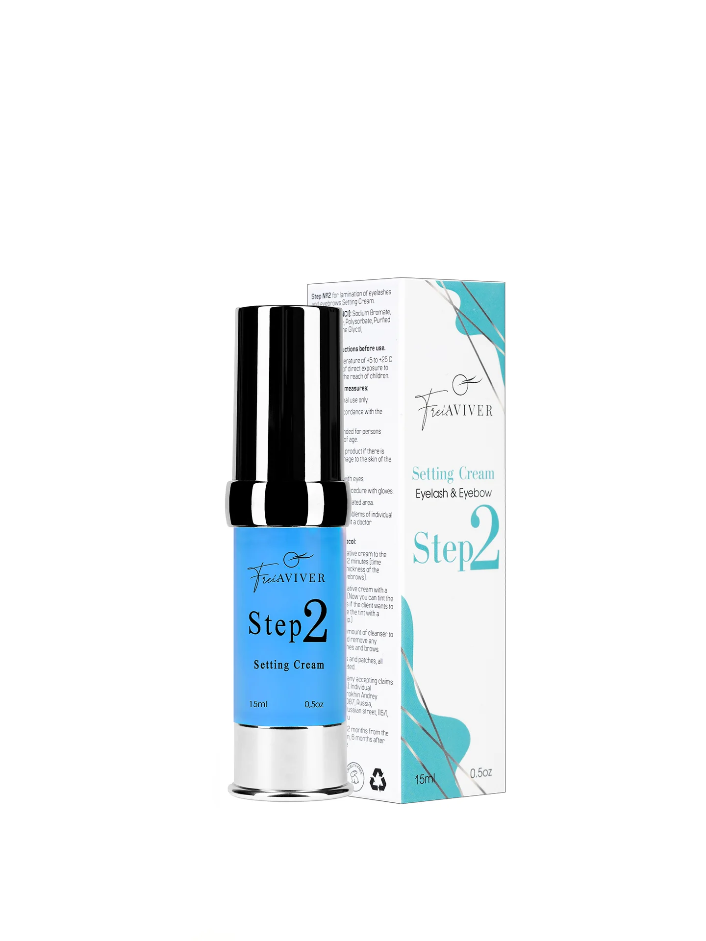 FreiAVIVER Состав №2 для ламинирования ресниц и бровей SETTING CREAM, 15мл