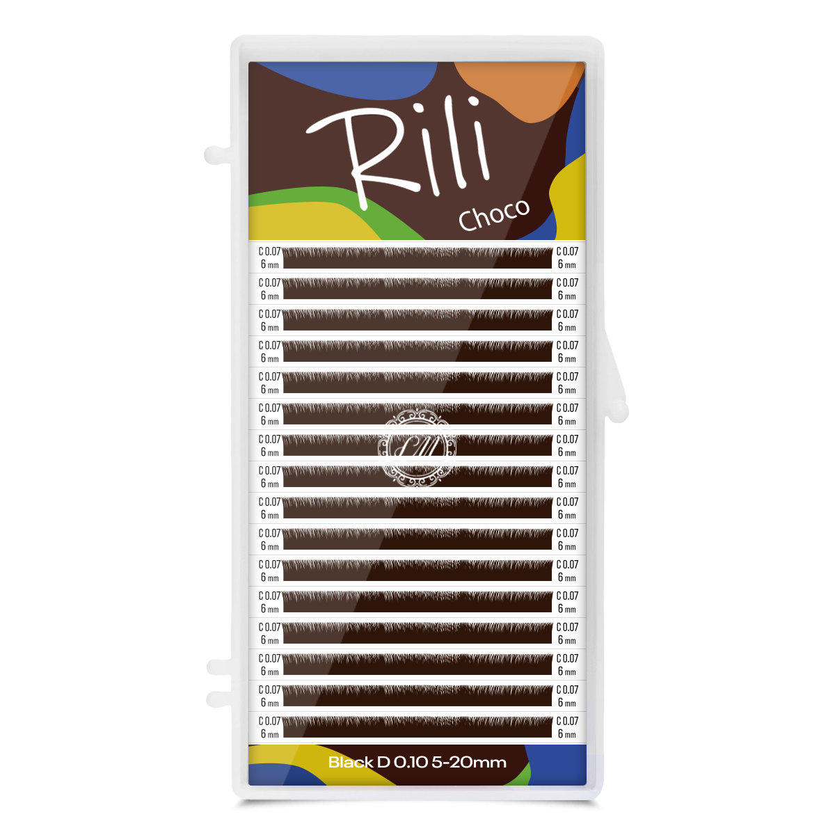 Rili Ресницы темно-коричневые Choco - 16 линий