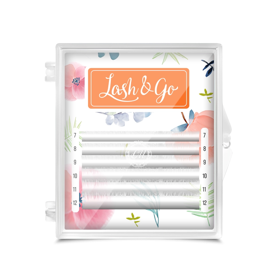 Lash&Go Ресницы Белые - 6 линий, MIX
