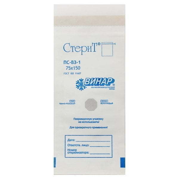 Чистовье Пакет для стерилизации СтериТ 50х170 мм, 100 шт