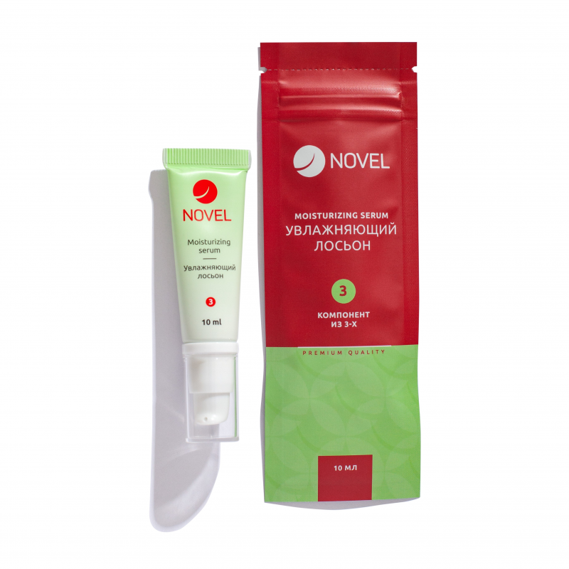 Novel Состав №3 Увлажняющая сыворотка  для ламинирования ресниц и бровей, 10мл