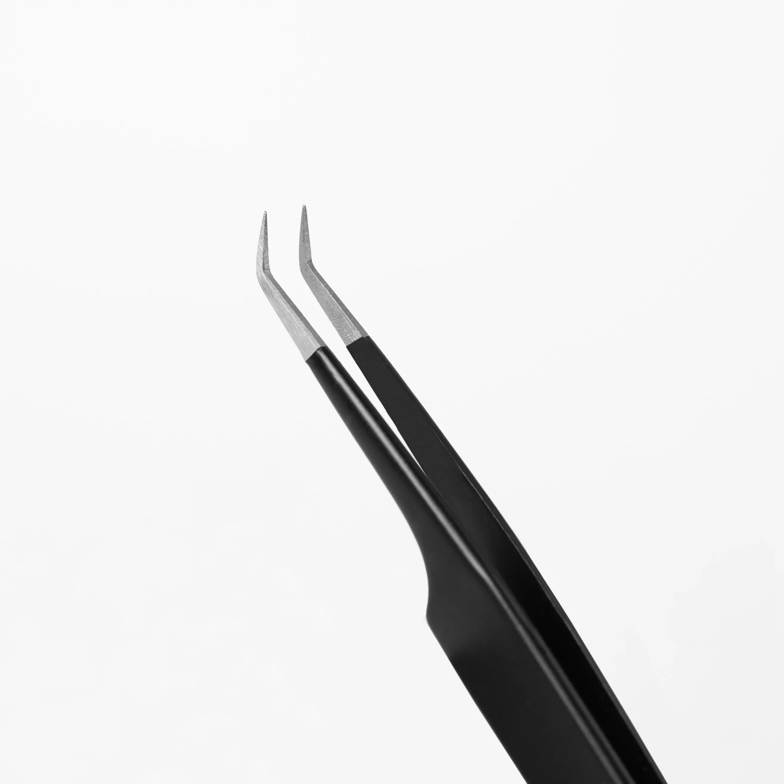 Rili Пинцет для наращивания ресниц, Black Line, тип L 5 мм