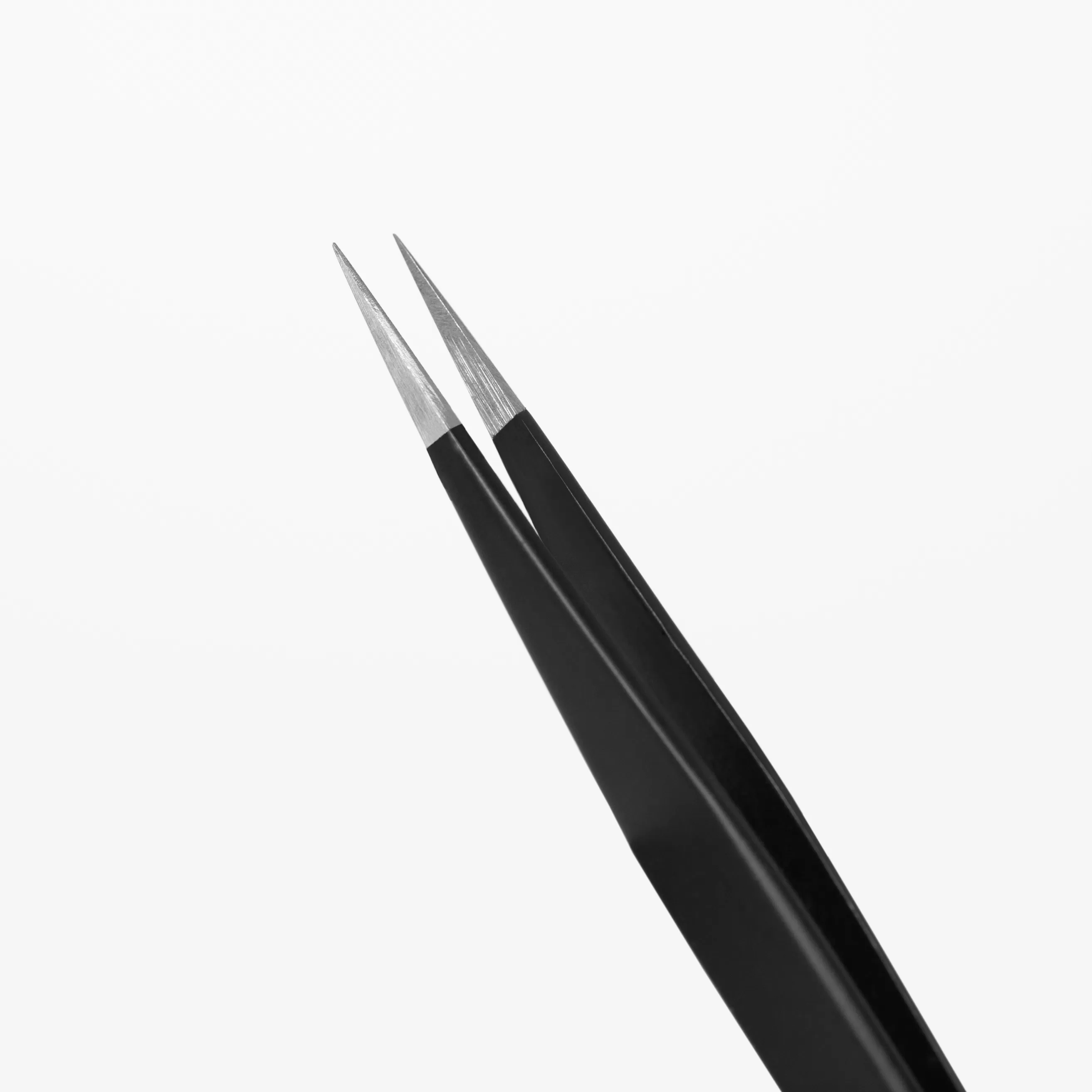 Rili Пинцет для наращивания ресниц, Black Line, тип прямой