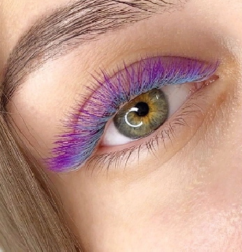 Как красиво нарастить цветные ресницы?