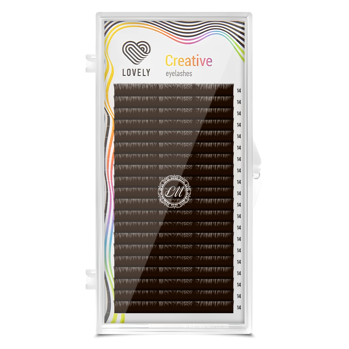 Lovely Ресницы темный шоколад - 20 линий