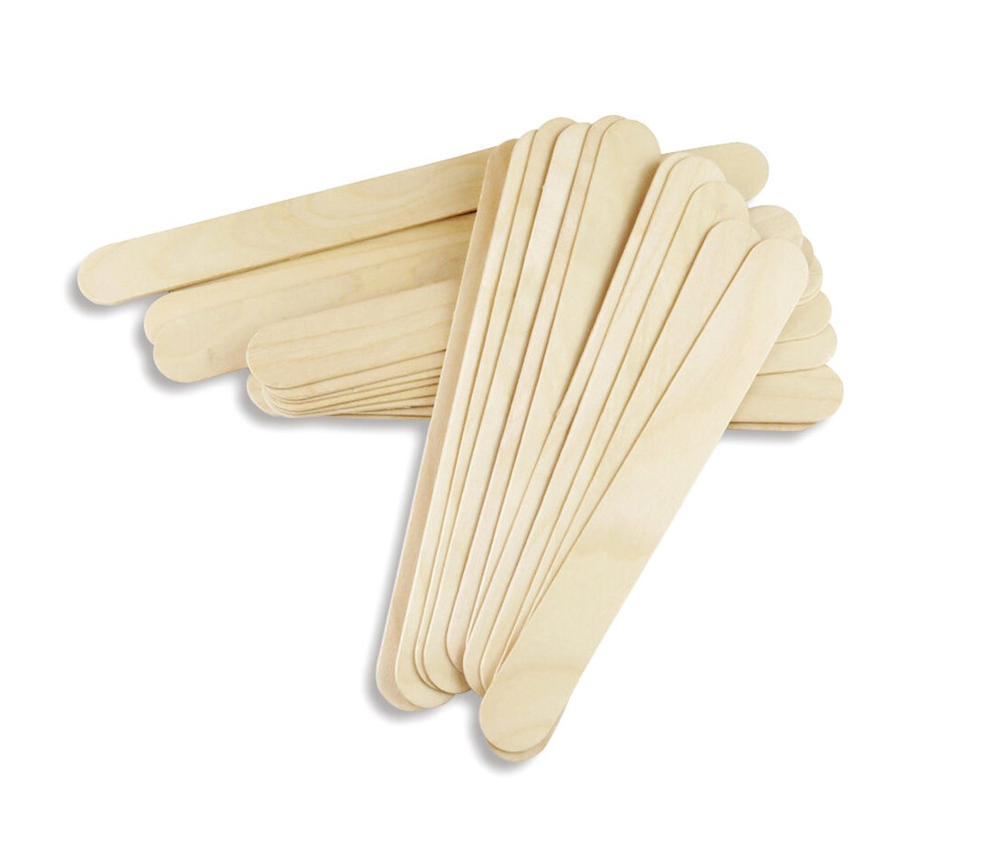 Чистовье Шпатель деревянный, 50 шт в упаковке