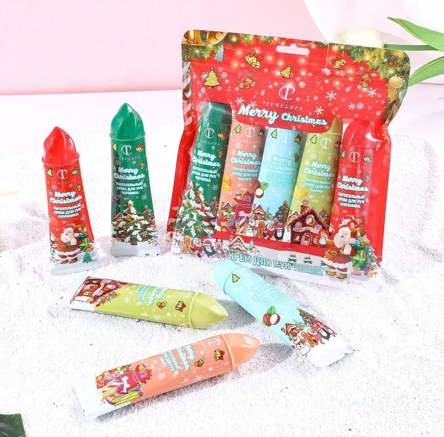 Penelopa Подарочный Набор подарочных кремов для рук Merry Christmas, 5 шт