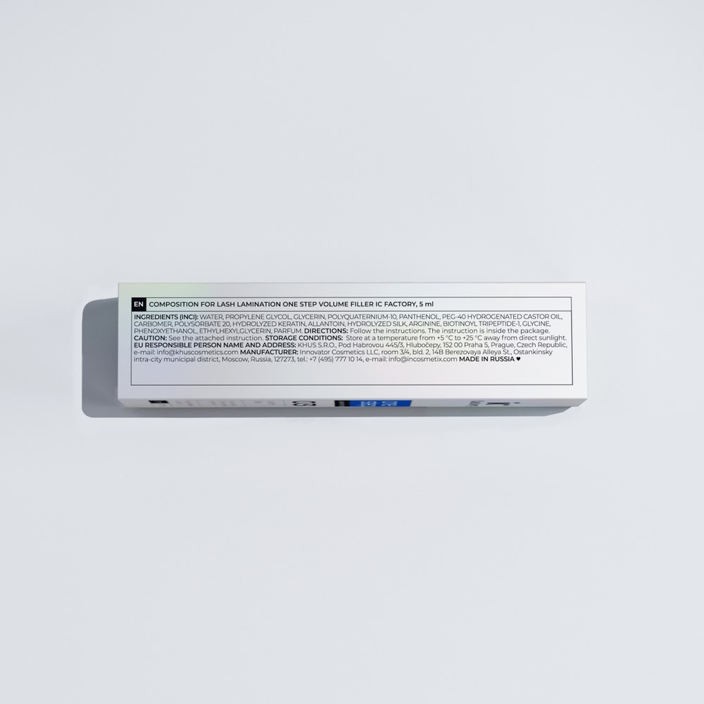 IC Factory Состав для ламинирования ресниц ONE STEP VOLUME FILLER, 5 мл