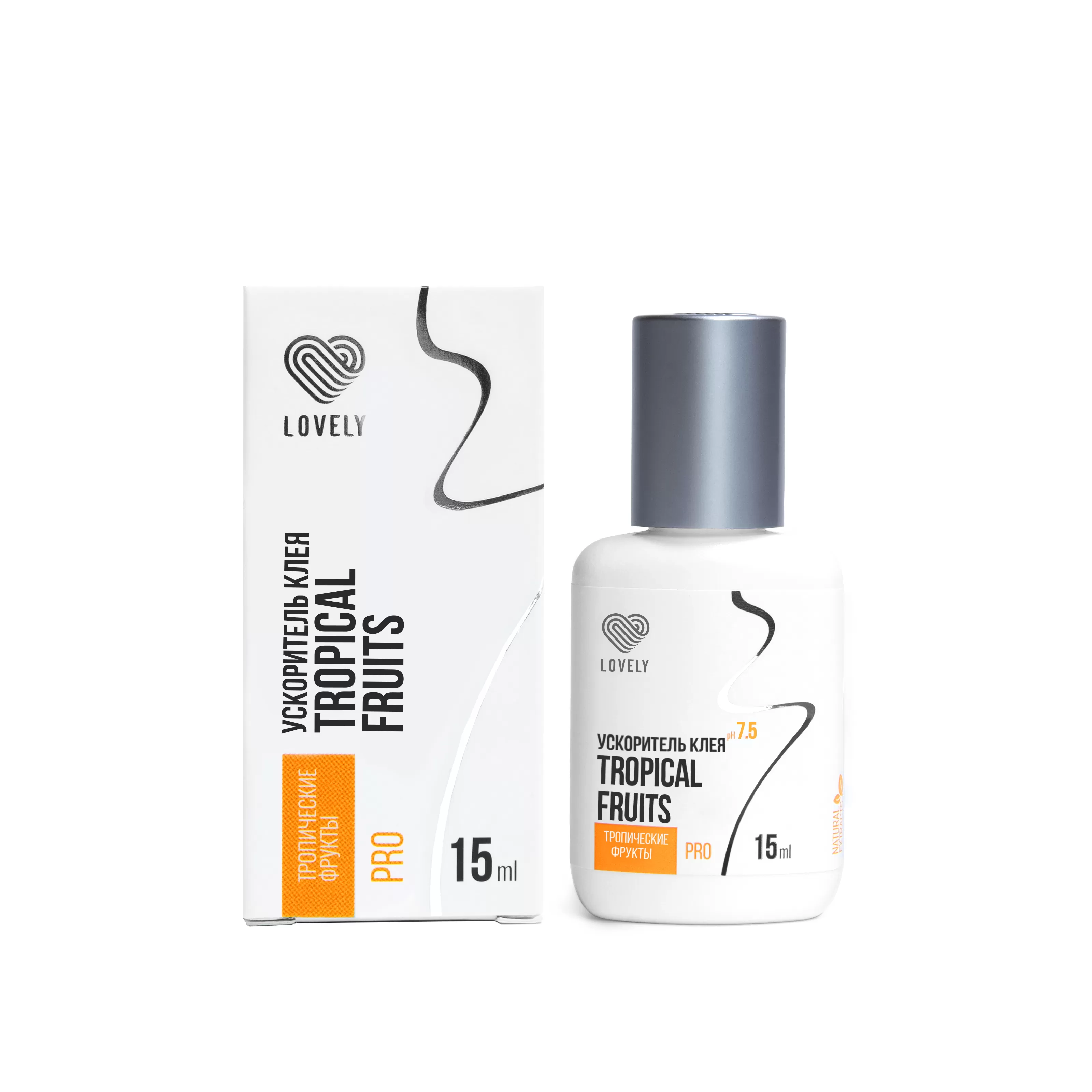 Lovely Ускоритель клея с ароматом тропических фруктов, 15 мл