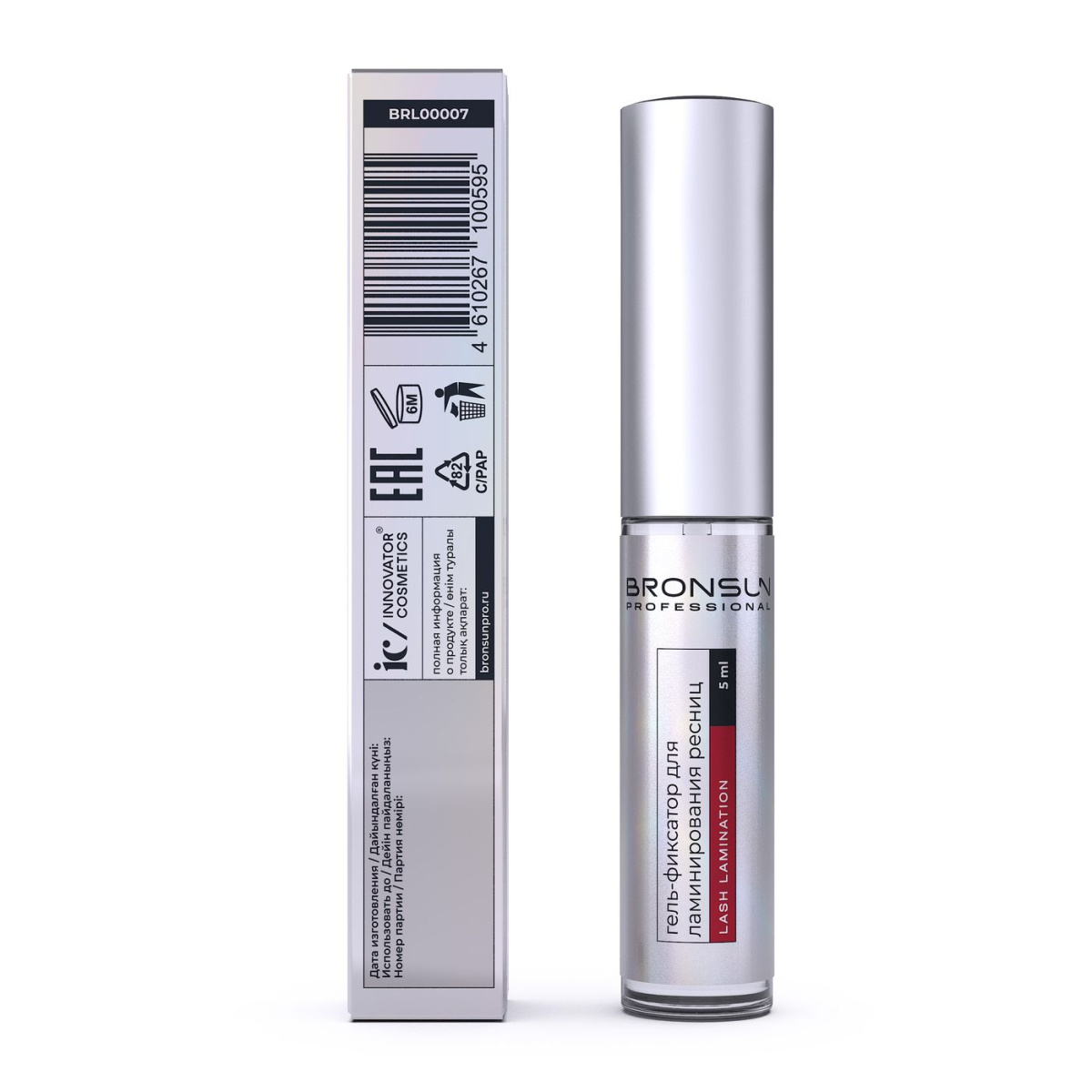 Bronsun Гель-фиксатор для ламинирования ресниц INSTANT FIXING GEL, 5 мл