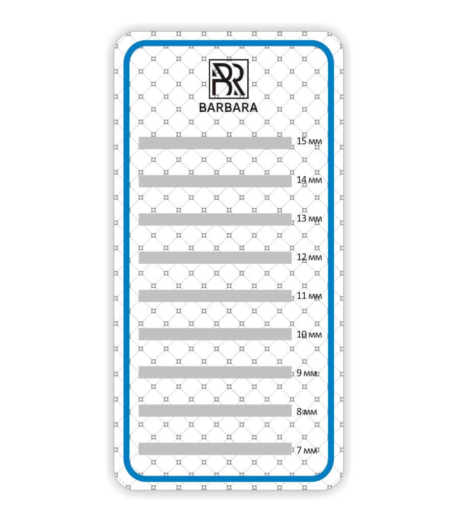 Barbara Планшет малый для работы с ресницами  (7,5см *15см)