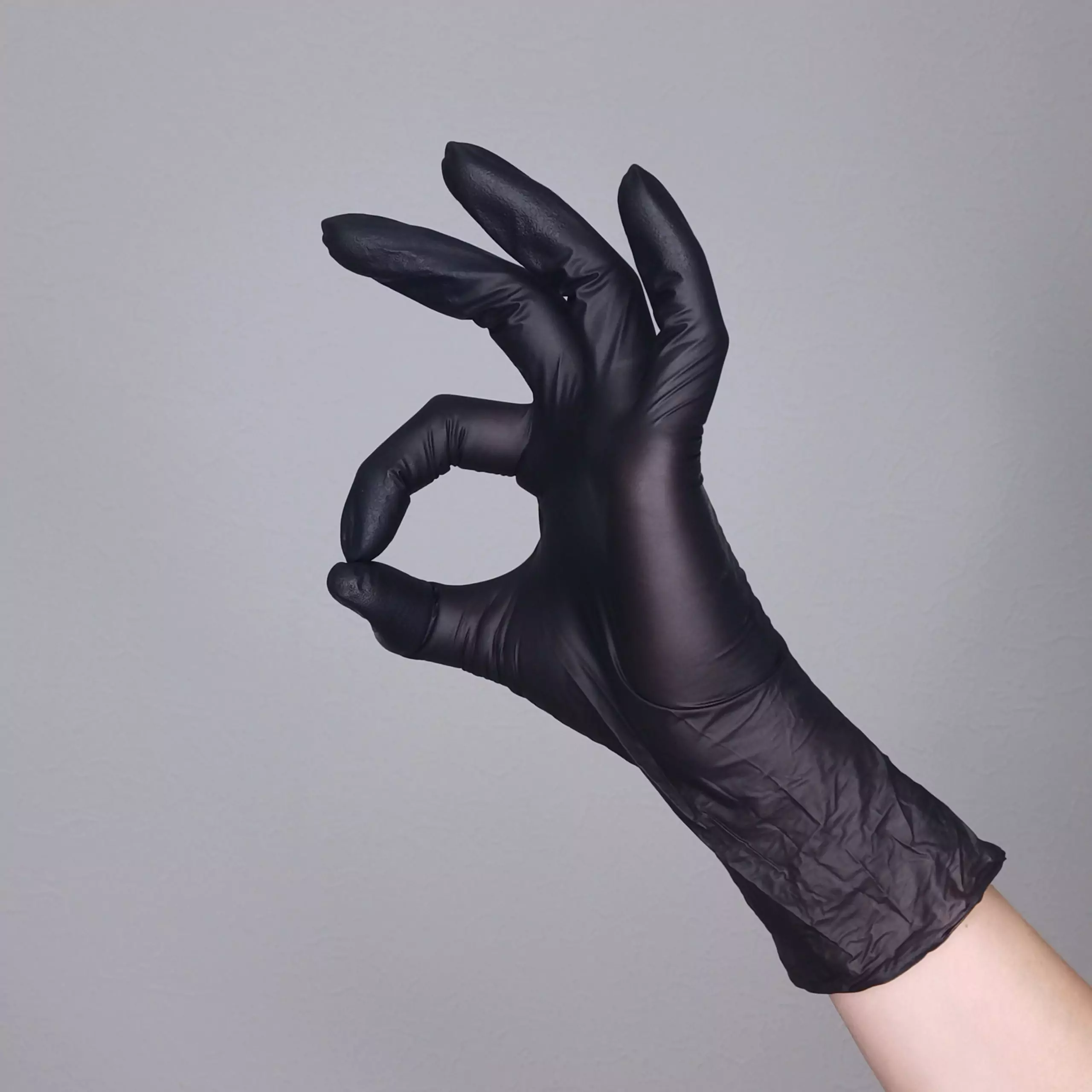 Перчатки нитриловые неопудренные 100 шт Чёрный, М