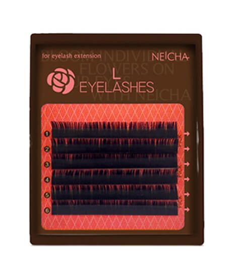 Neicha Ресницы черные Twinkle MINI - 6 линий, L-Curve