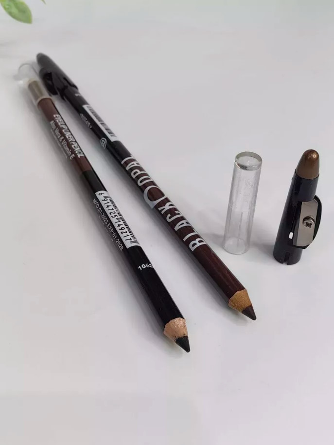 Двухсторонний карандаш для бровей и век 2 в 1 Black Opal