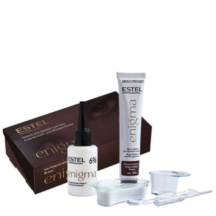 Estel Краска для бровей Enigma 20 мл, Классический коричневый