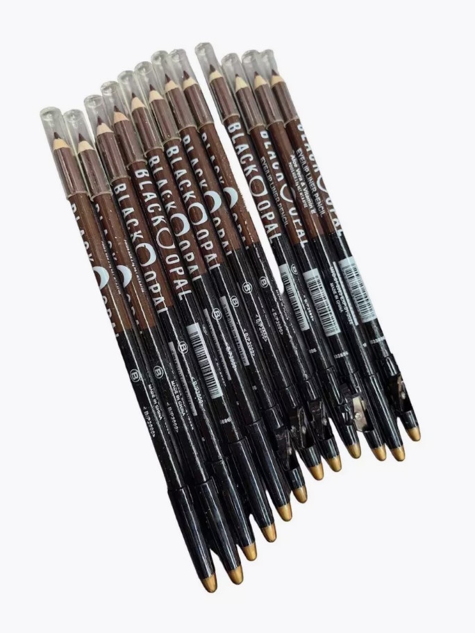 Двухсторонний карандаш для бровей и век 2 в 1 Black Opal