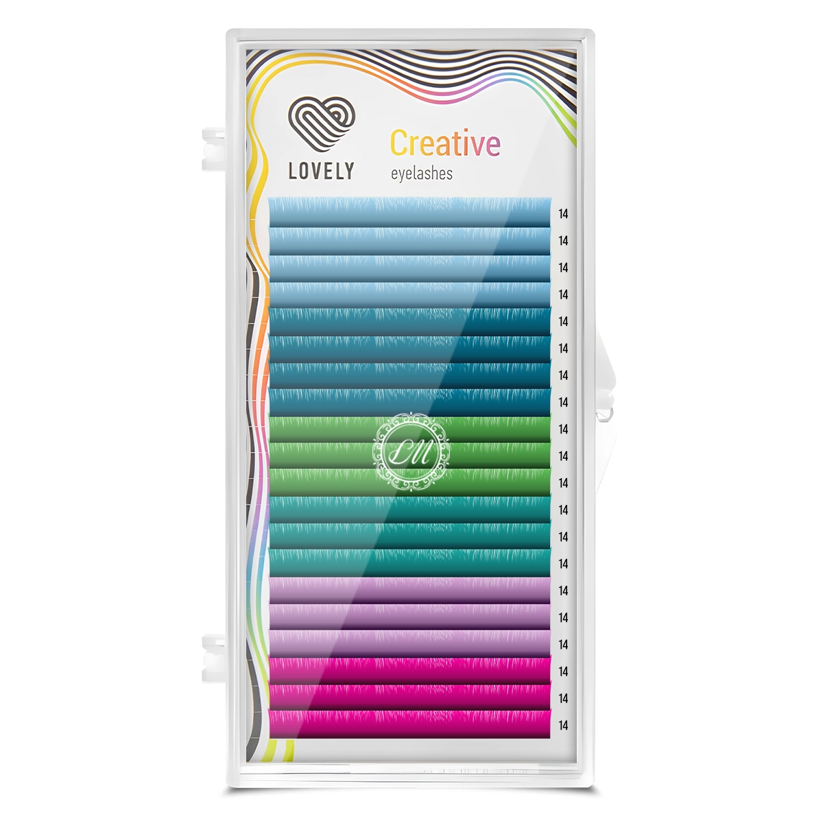Lovely Ресницы палитра Пастель - 20 линий
