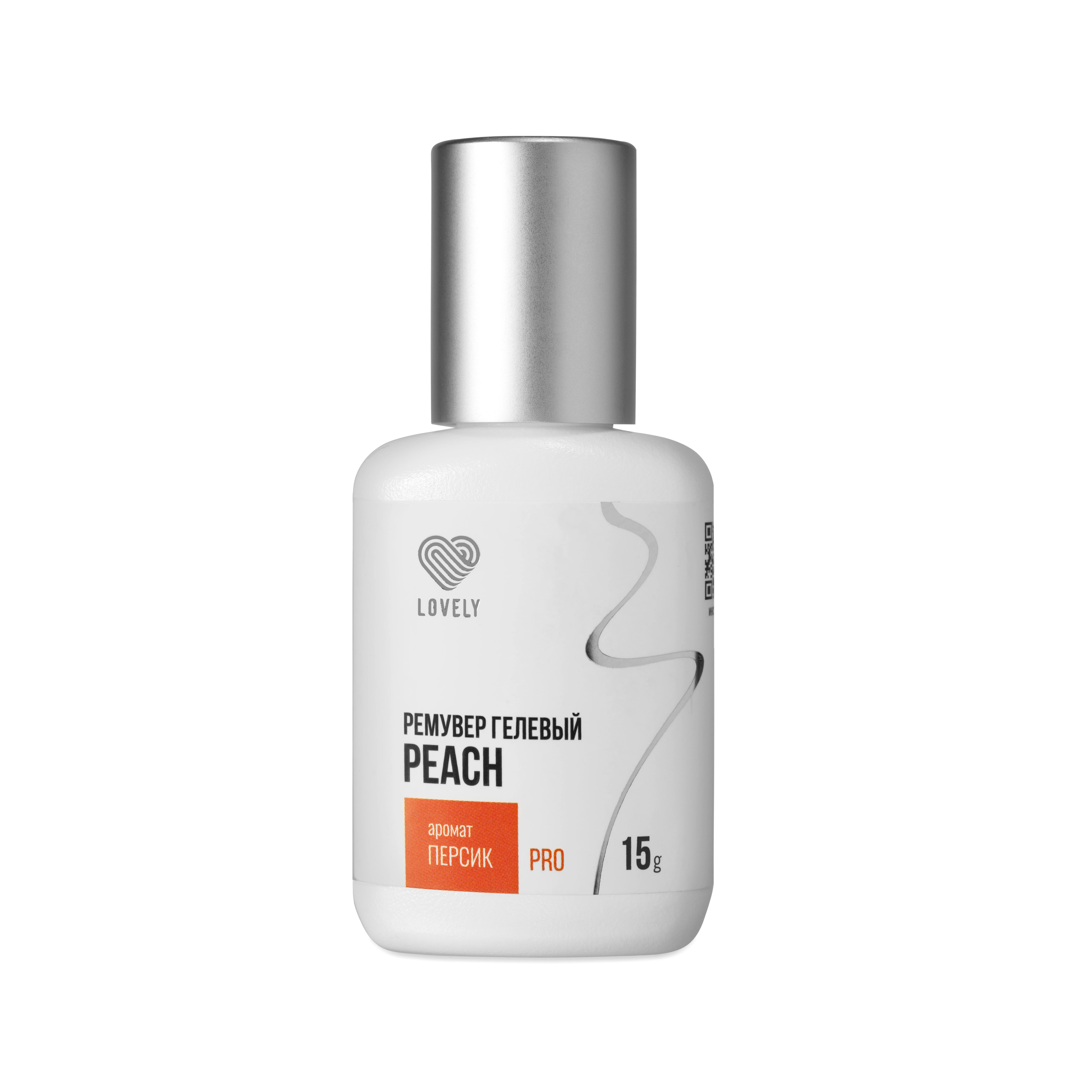 LOVELY Ремувер гелевый "Peach" аромат персик, 15g
