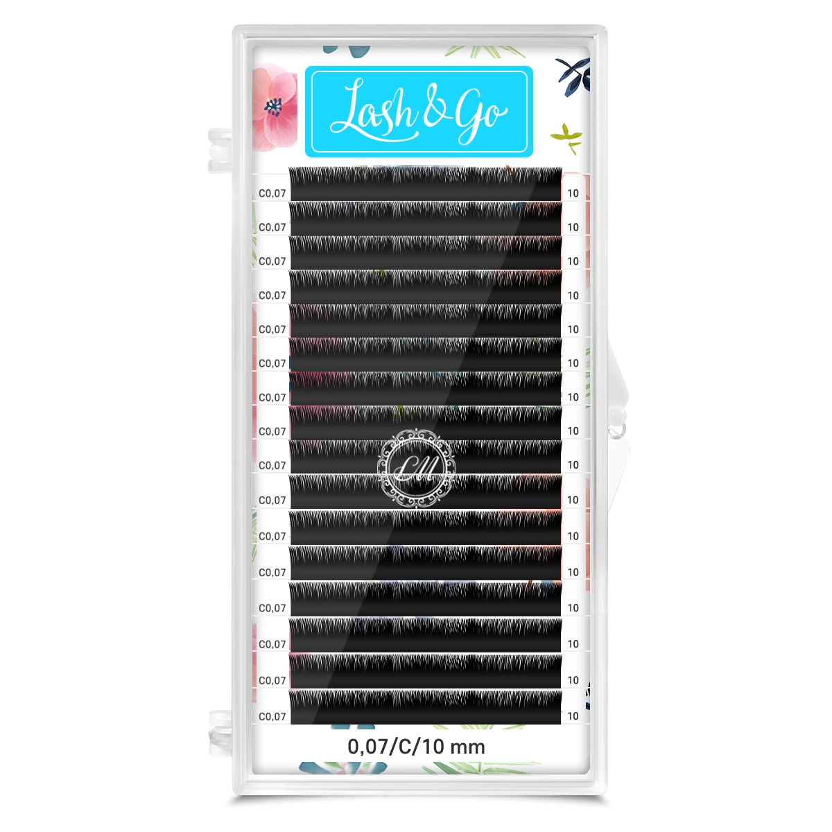 Ресницы Lash&Go C 0.07 10 мм, 16 линий черные