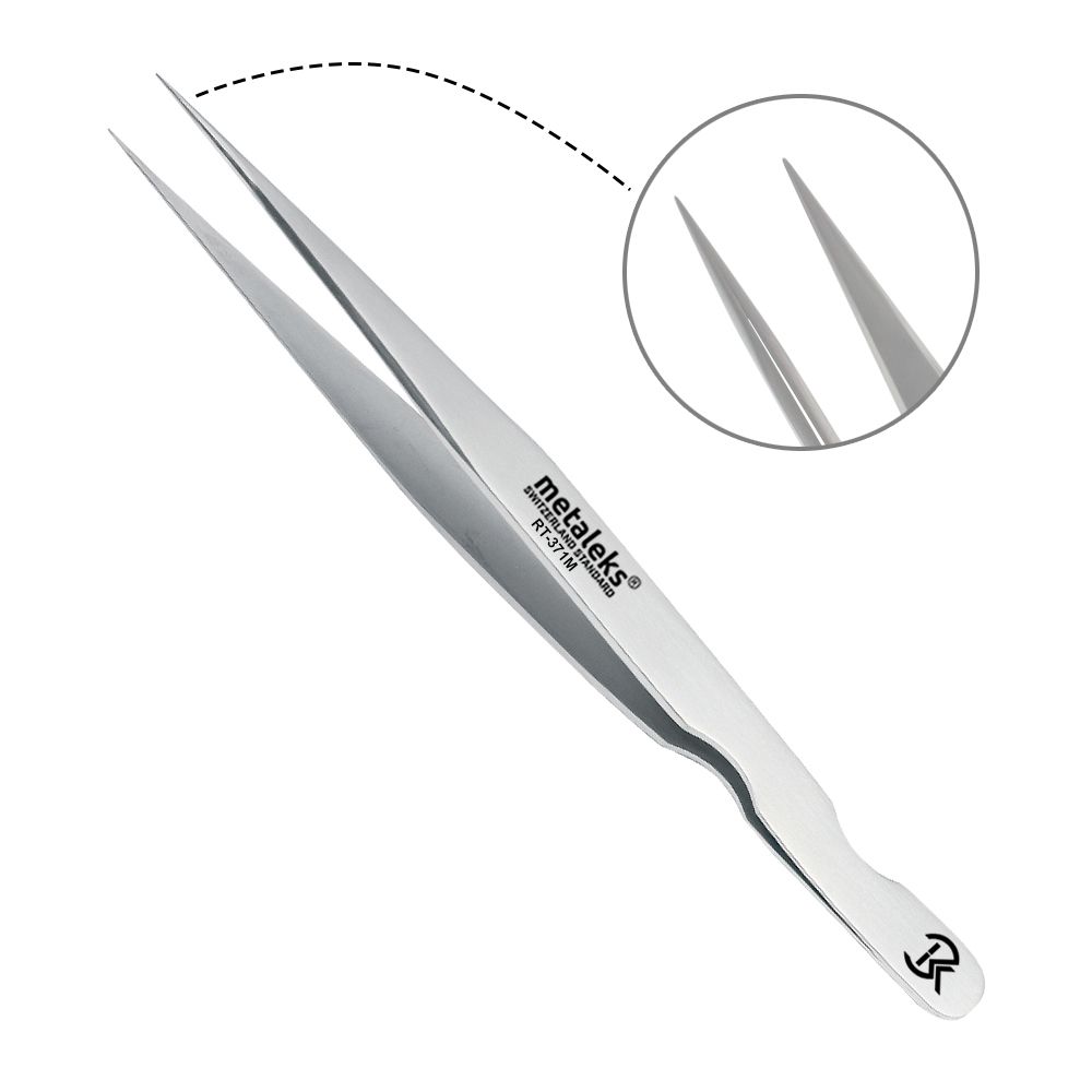 Metaleks Пинцет Сталь - прямой (RT-371M)