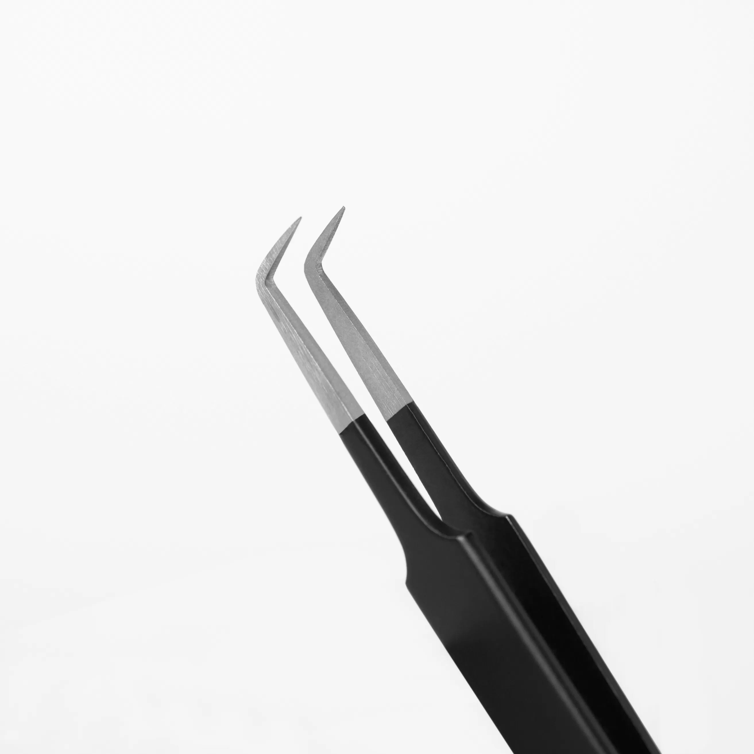 Rili Пинцет для наращивания ресниц, Black line, тип Г 7 мм