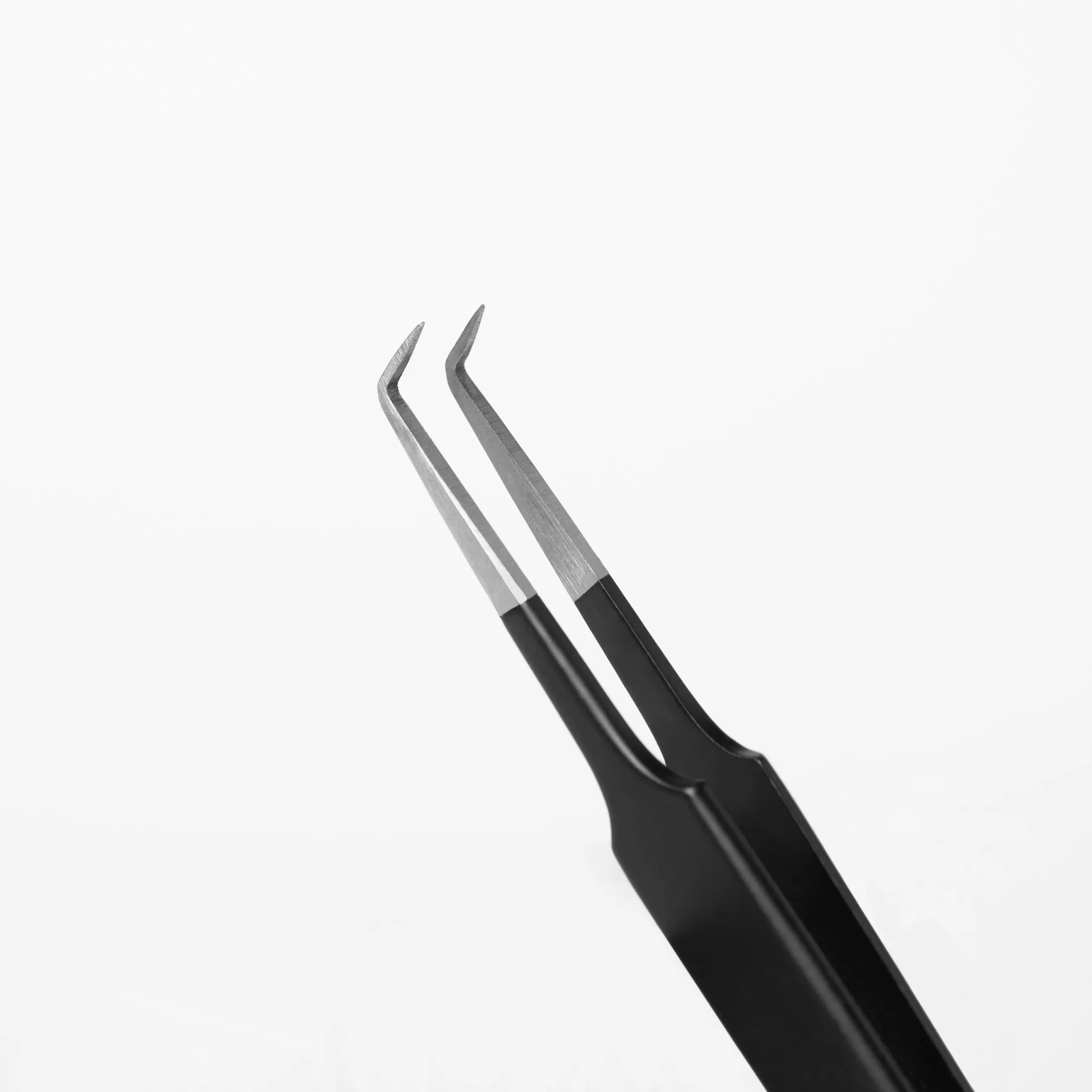 Rili Пинцет для наращивания ресниц, Black line, тип Г 5 мм