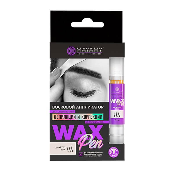 Innovator Cosmetics Аппликатор восковой для сверхточной депиляции бровей и лица Mayamy Strong, 4 мл