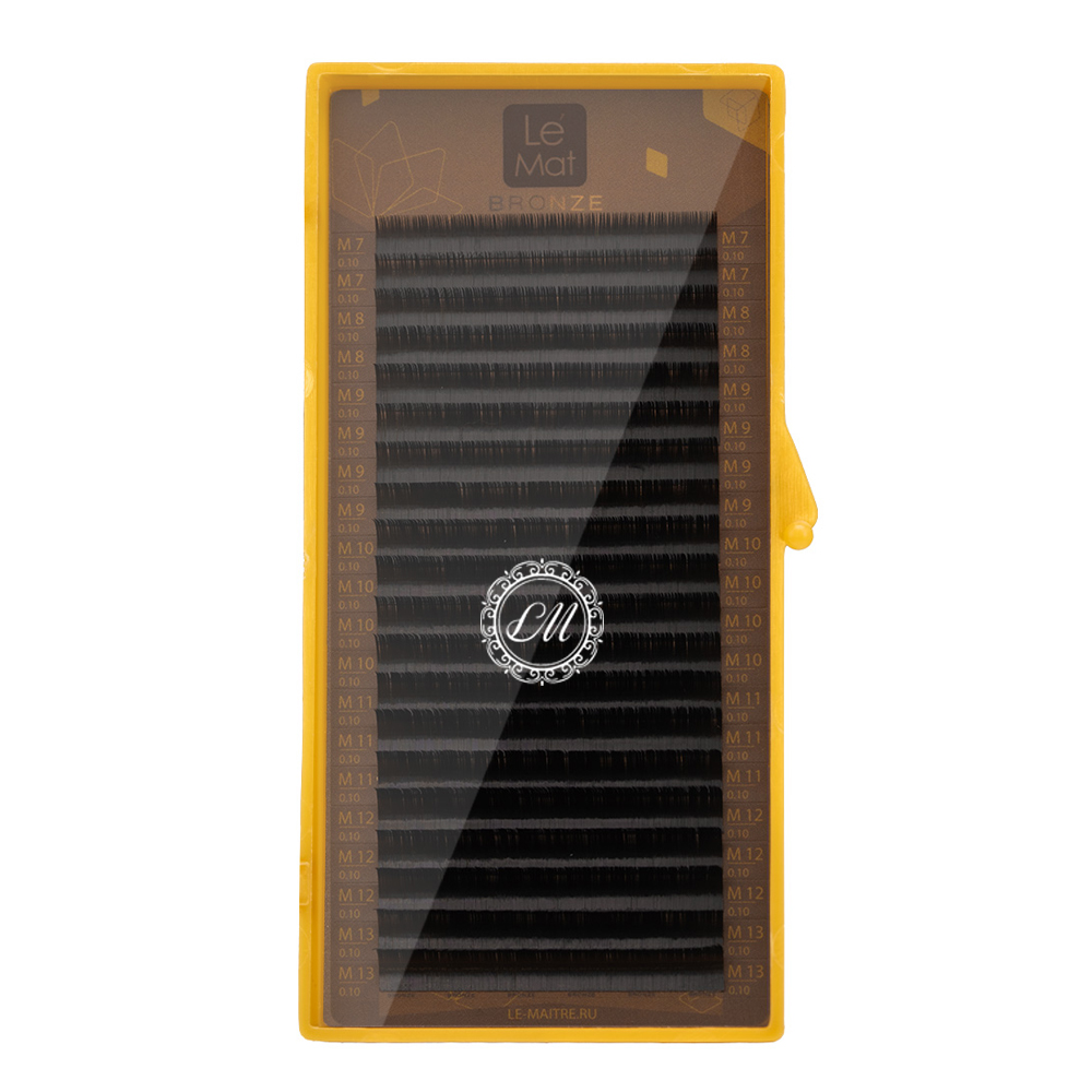 Le Maitre Ресницы коричневые Truffle Bronze - 20 линий