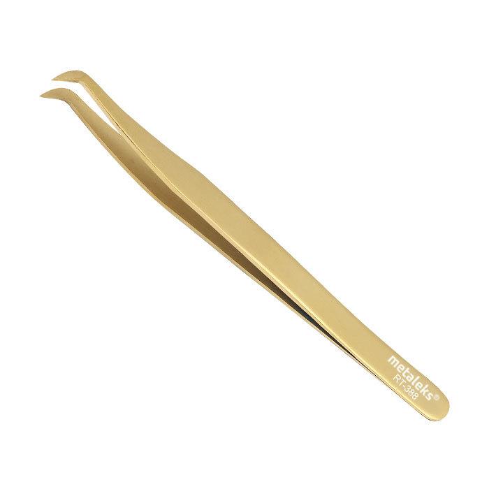 Metaleks Пинцет Золото - Сапожок (RT-388TG)
