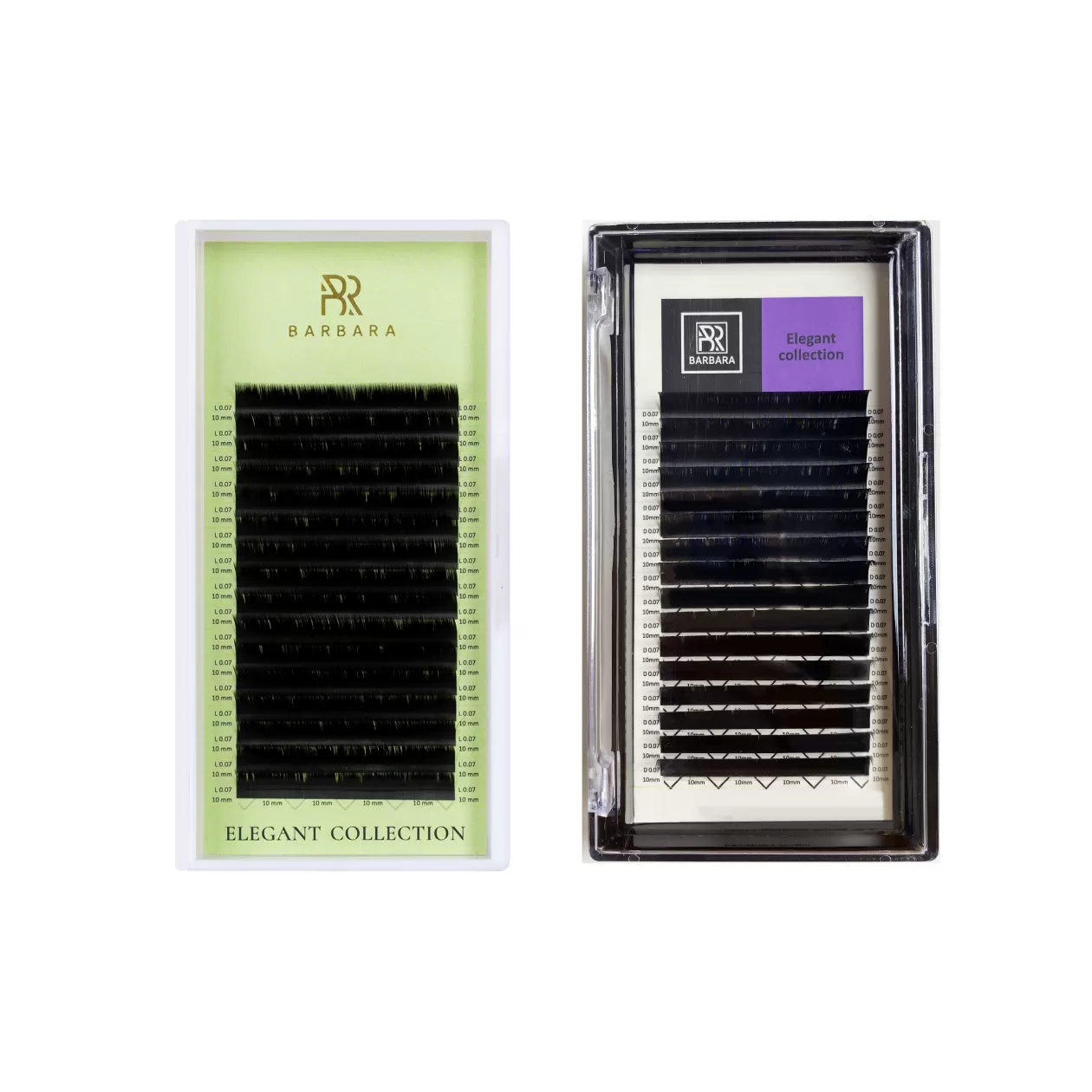 Barbara Ресницы черные Elegant - 16 линий, MIX