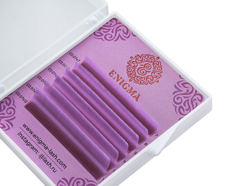 Enigma Ресницы Lavender - 6 линий, MIX