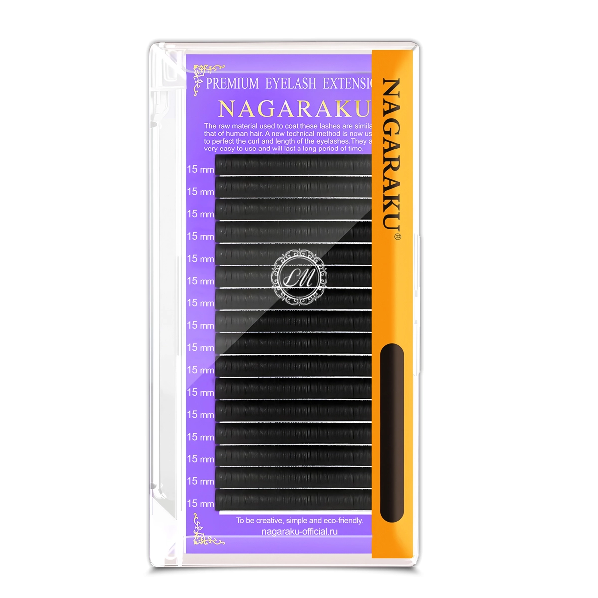 Nagaraku Ресницы черные - 16 линий