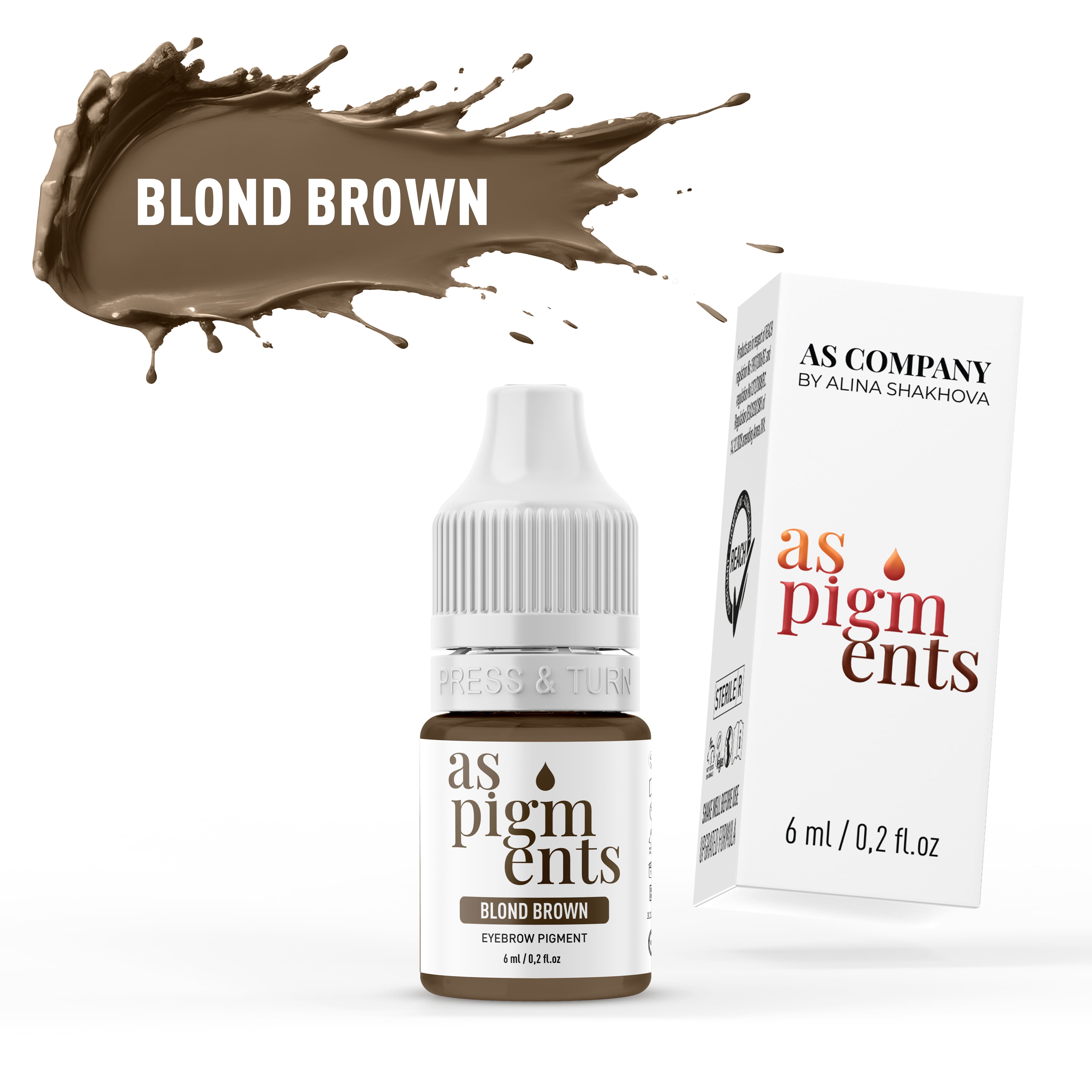 AS Company Пигмент для бровей (Blond brown (Блонд), 6 мл)